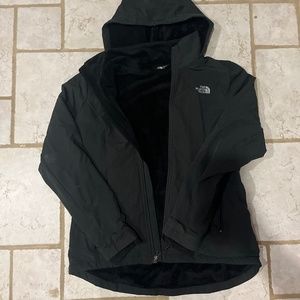 North face fleece lined jacket